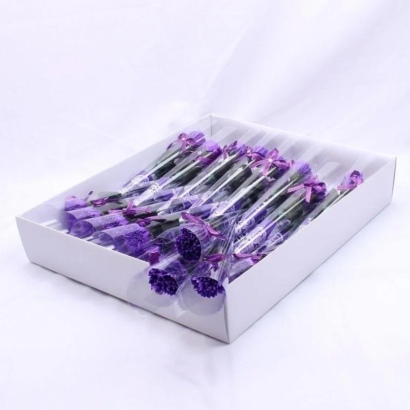 8pcs/lot Bath Artificial Carnation Soap Flower Party Mother's Day Gift Decoration Valentine's Day Gift