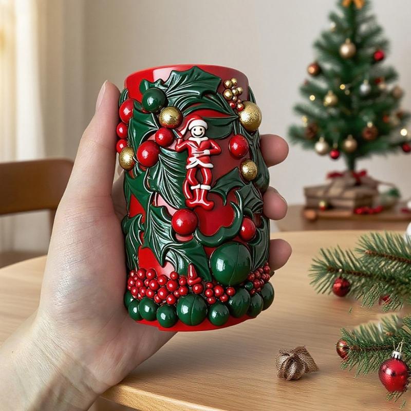 Clown Embossed Cylindrical Silicone Mold Holiday Candle Silicone Mould For Epoxy Resin Art Handmade Candle Soap Making