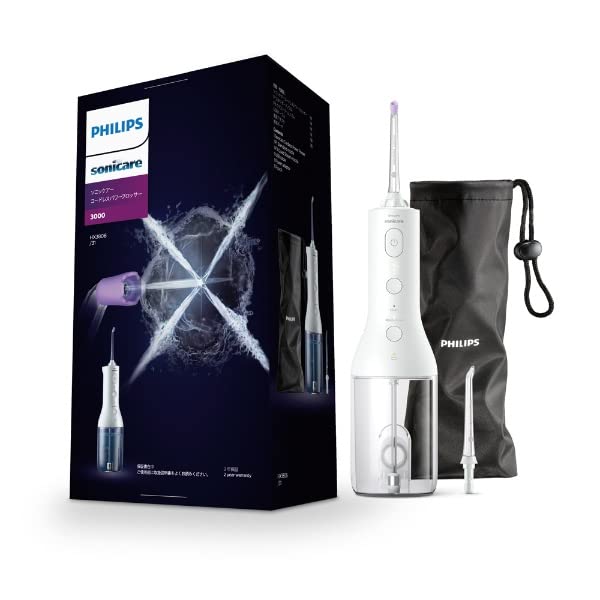 

Philips Oral Irrigator Cordless Power Flosser 3000 Sonicare White HX3806/31