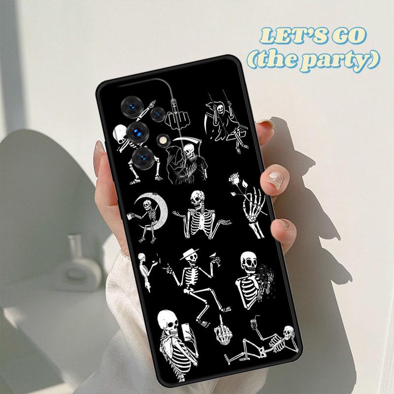 Skeleton Yoga phone case For Samsung Galaxy A42 A31 A40 A51 A71 A32 A80 A91 A52 A72 A73 A20e A21S A50 A70 A11 A12 Cover