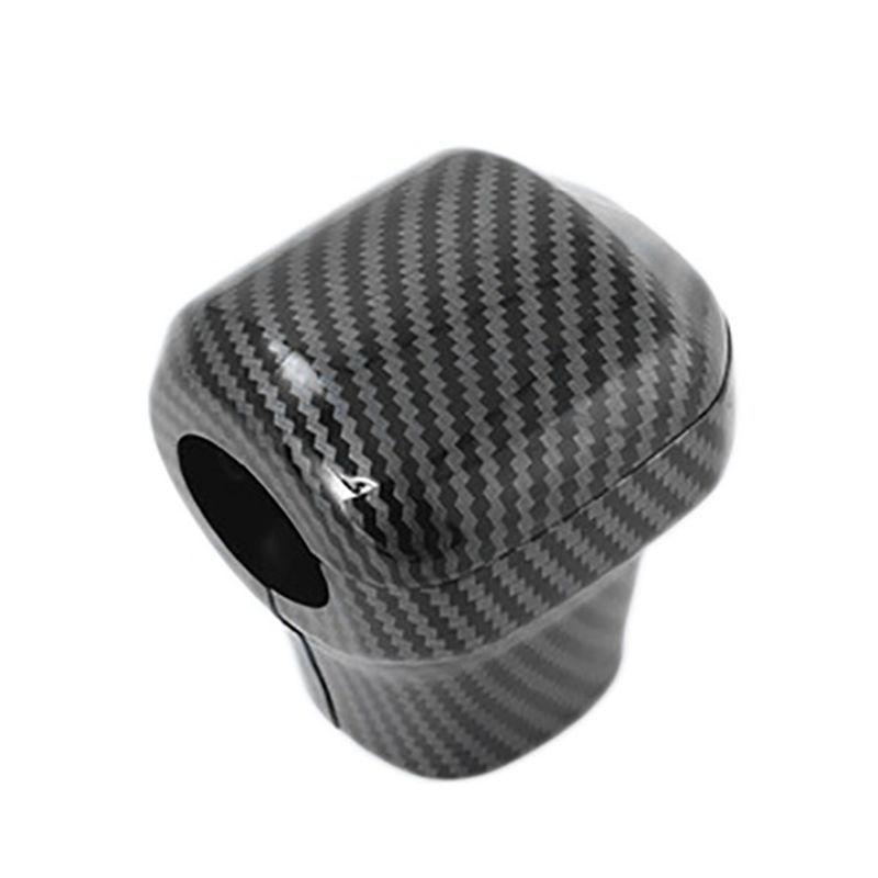 Authentic Car Carbon Fiber Gear Shift Knob Shifter Lever Cover For Toyota Sienna Carbon Fiber Pattern
