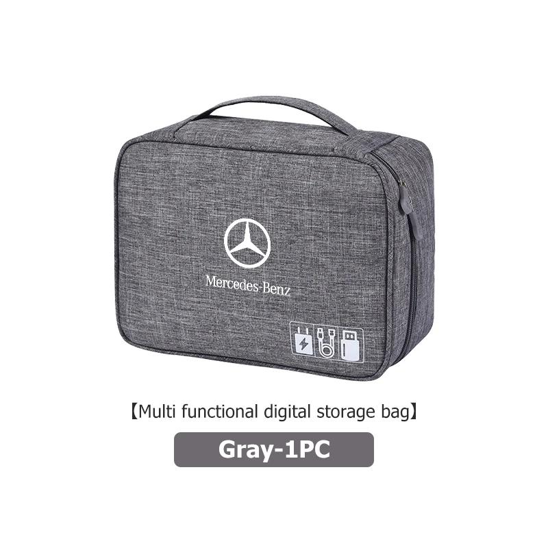 

GLC GLB Storage Bag USB Gadget Waterproof Cable Organizer Accessories For Mercedes Benz C180 C300 W124 W176 W177 C200 C260 GLC