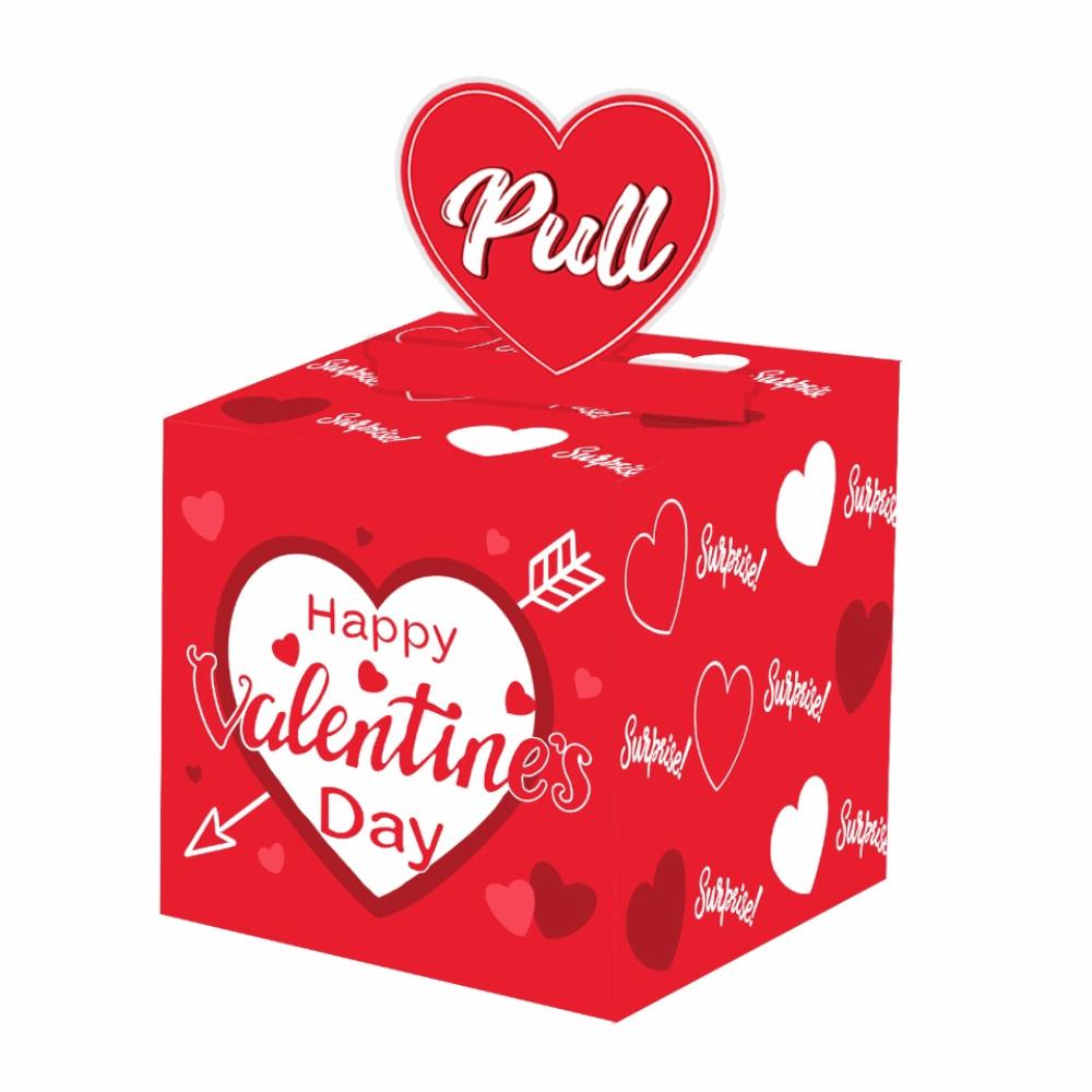 Paper Birthday Money Box Surprise Birthday Cash Gift Creative Pumping Money Box  Valentine's Day