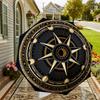 Compass Rose Design Umbrella: A Stylish and Functional Companion for Outdoor Adventures, Featuring Automatic Opening/Closing Mechanism, Lightweight