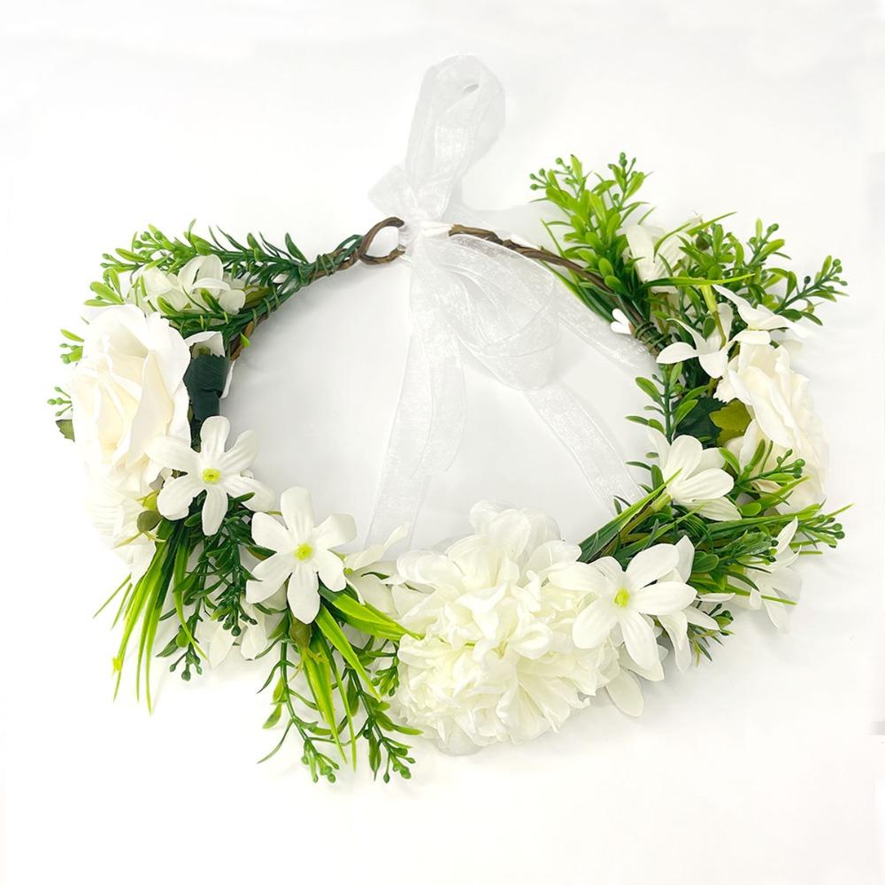 Forest Sunflower Wreath Fairy Hair Accessories Vintage Garland Headpiece  for Halloween Cosplay