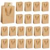 10/20Pcs Kraft Paper Gift Bag Birthday Party Wedding Favors for Guest Baby Shower Christmas Candy Cookie Gift Packaging Supplies