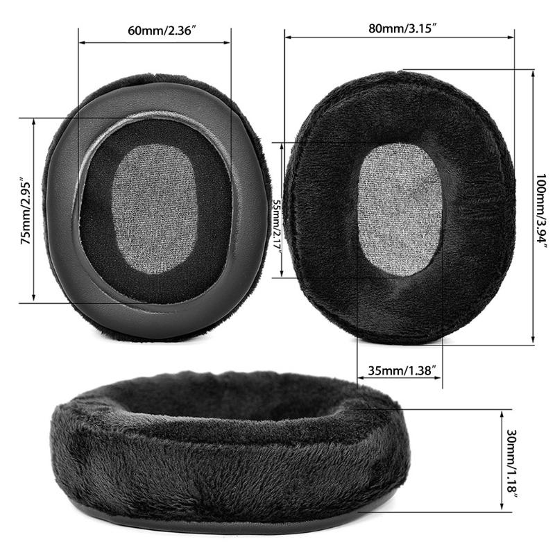 Ersatz-Ohrpolster Kissen Ohrpolster Schaumstoff Kissenbezug Muscheln Reparaturteile für Pioneer SE-M521 Headset Kopfhörer