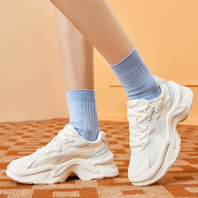 New Anta Anti Slip Wear Resistant Low Top Casual Shoes Women's White Gray 122438889-4