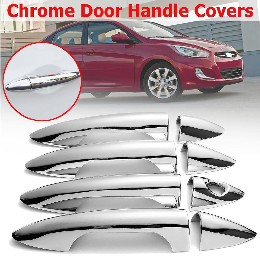 Chrome Side Door Handle Cover Trim Set For Hyundai Elantra 07 08 09 10 11 12 W