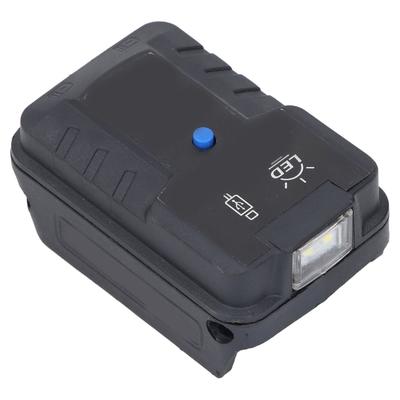 Battery Adapter Charger with LED Light 100LM High Brightness 18V Battery Phone Charger Adapter for
