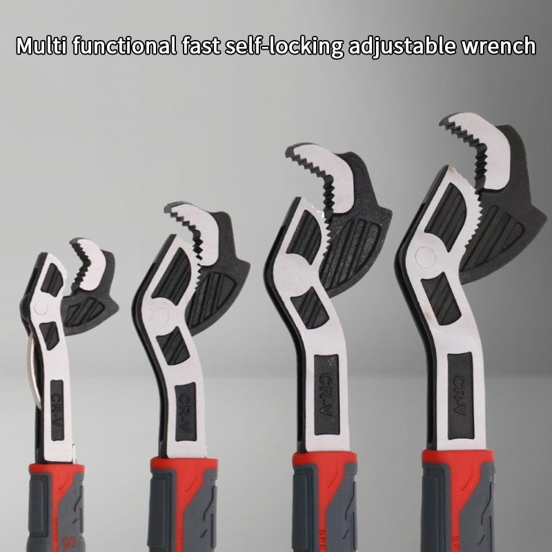 Multi-Function Adjustable Wrench Universal Wrench Fast Wrench Cr-V Bathroom Pipe Wrench Plumber Multi Hand Tool