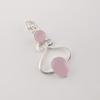 Rose Chalcedony Gemstone 925 Sterling Silver Handcrafted Jewelry Pendant 1.60" For Gift PP-13-15