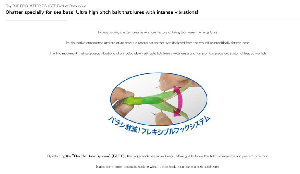 DUO Soft Lure Bay Ruf BR Chatter Fish Set 18 Grams Limited PCC0750 (3850)