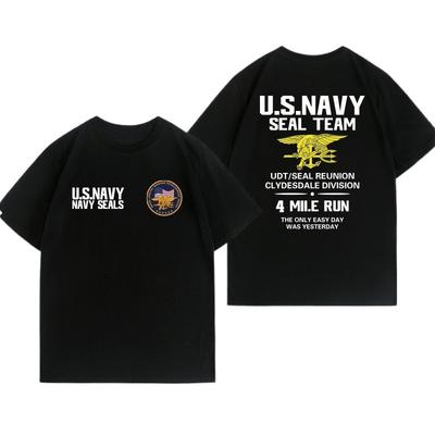 American Navy Seals Themed Tshirt for Military Enthusiasts Style Highquality Unisexs Clothing Women Summer T Shirt