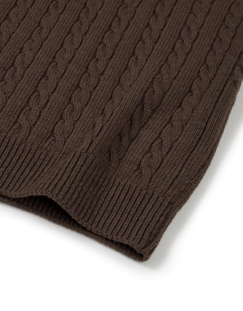 MMLG [Mmlg] Cable Knit (Brown)