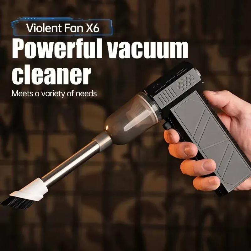 2026 New 130000RPM X60 Powerful Violent Fan 150W High-Speed Portable 6000mAh Rechargeable 53m/s Typhoon Wind Type-C Charging Camping Fan