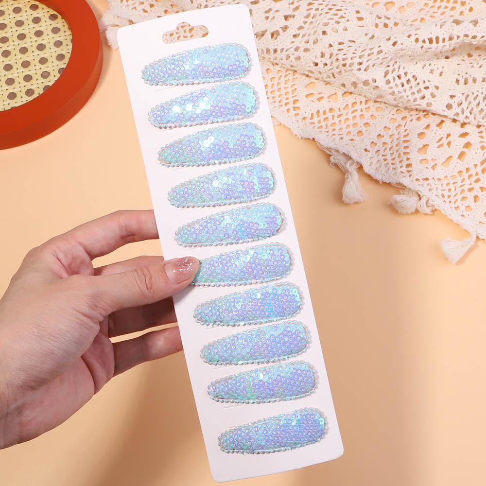 10Pcs/Set Korean Party Sequins BB Clips Hair Clips for Kids Handmade Hairpins Barrettes Headwear Girls Baby Hair Accessories