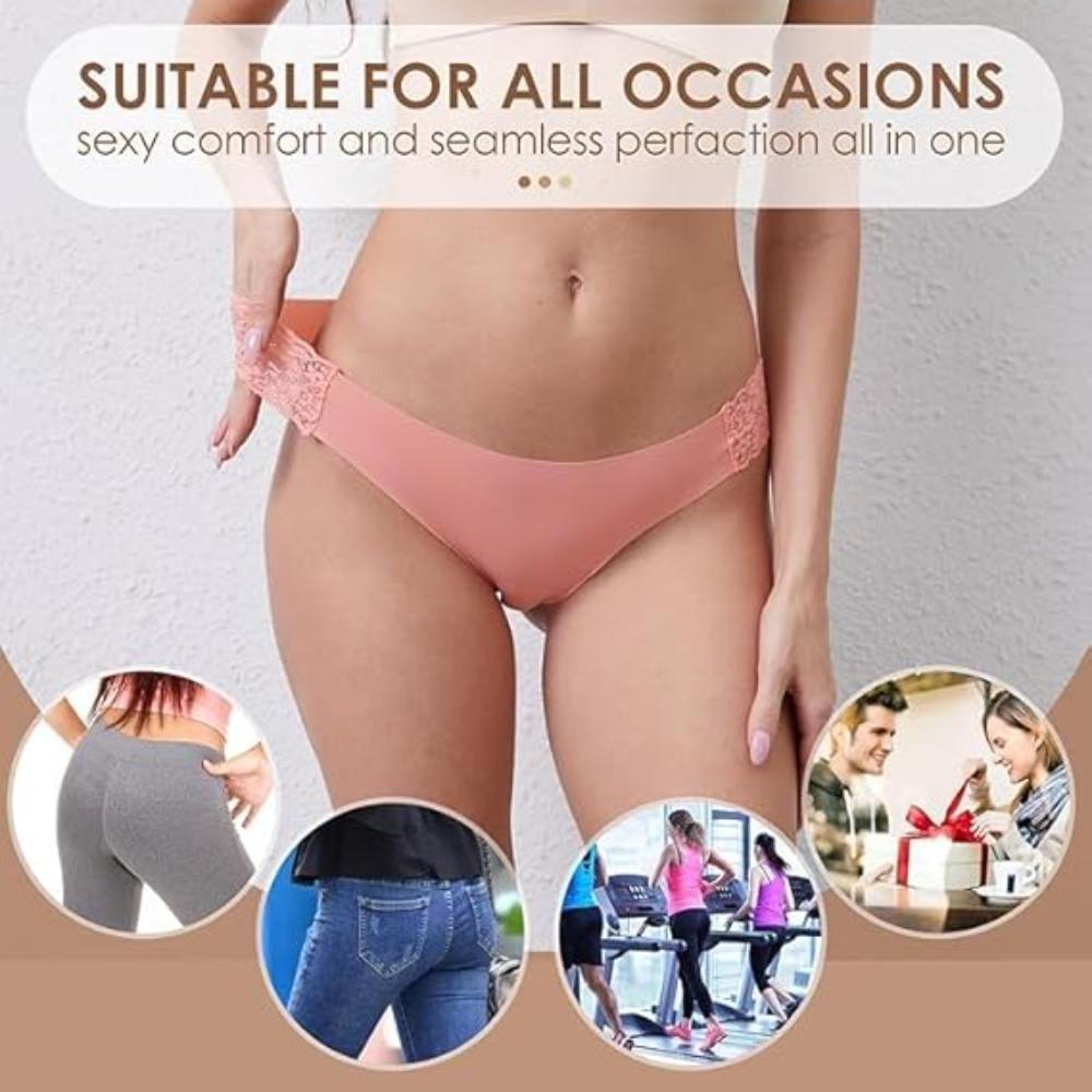 3Pcs/Set Lace Woman Panties Silk New Female Underwear for Woman Seamless Solid Lingerie Panties 3Pcs Free Shipping