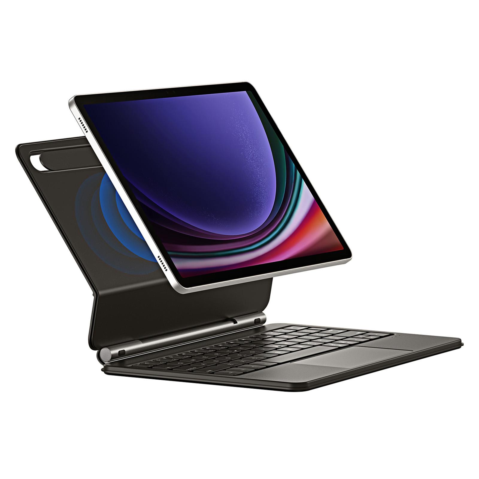 

DUX DUCIS For Samsung Galaxy Tab S10 FE/S9 FE/S9/S8/S7 Floating Magnetic Keyboard Leather Tablet Case A