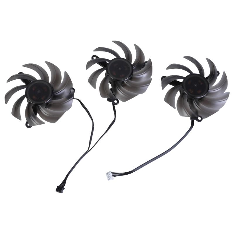 80mm 12V 4Pin Graphics Card Cooling Fan for RTX3060 Ti 3070 3070Ti 3080 3080Ti Coolers VGA Fan as Fan Replacement TH8015S2H-PCC01