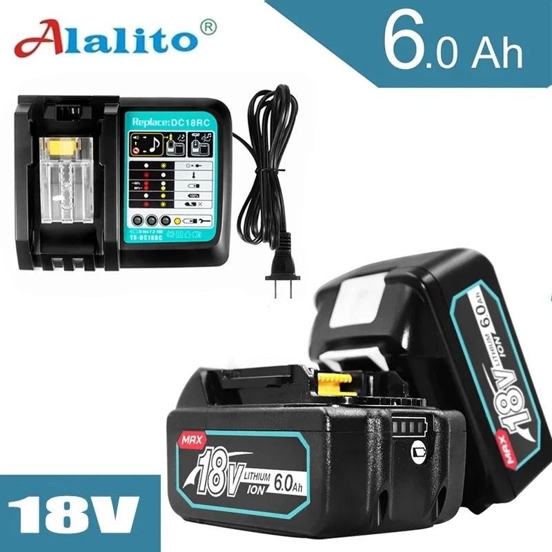 

Аккумуляторная батарея Makita 18 В 6000 мАч Аккумуляторная батарея Makita со светодиодной литий-ионной заменой Lxt Bl1860b Bl1860 Bl1850