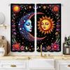 Christmas Sun God Printed Curtains Decorations Bedroom Living Room Home Decoration Curtain Polyester Ideal For Sitting