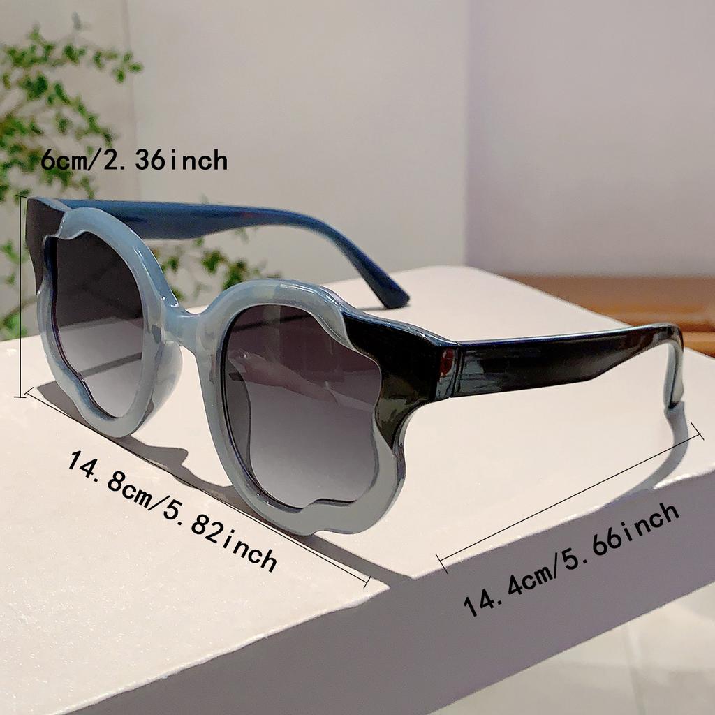 Candy Color Popular Ladies Shades Fashion Flower Decor Pink Sunglasses Ins Brand Design Beach Travel Sun Glasses