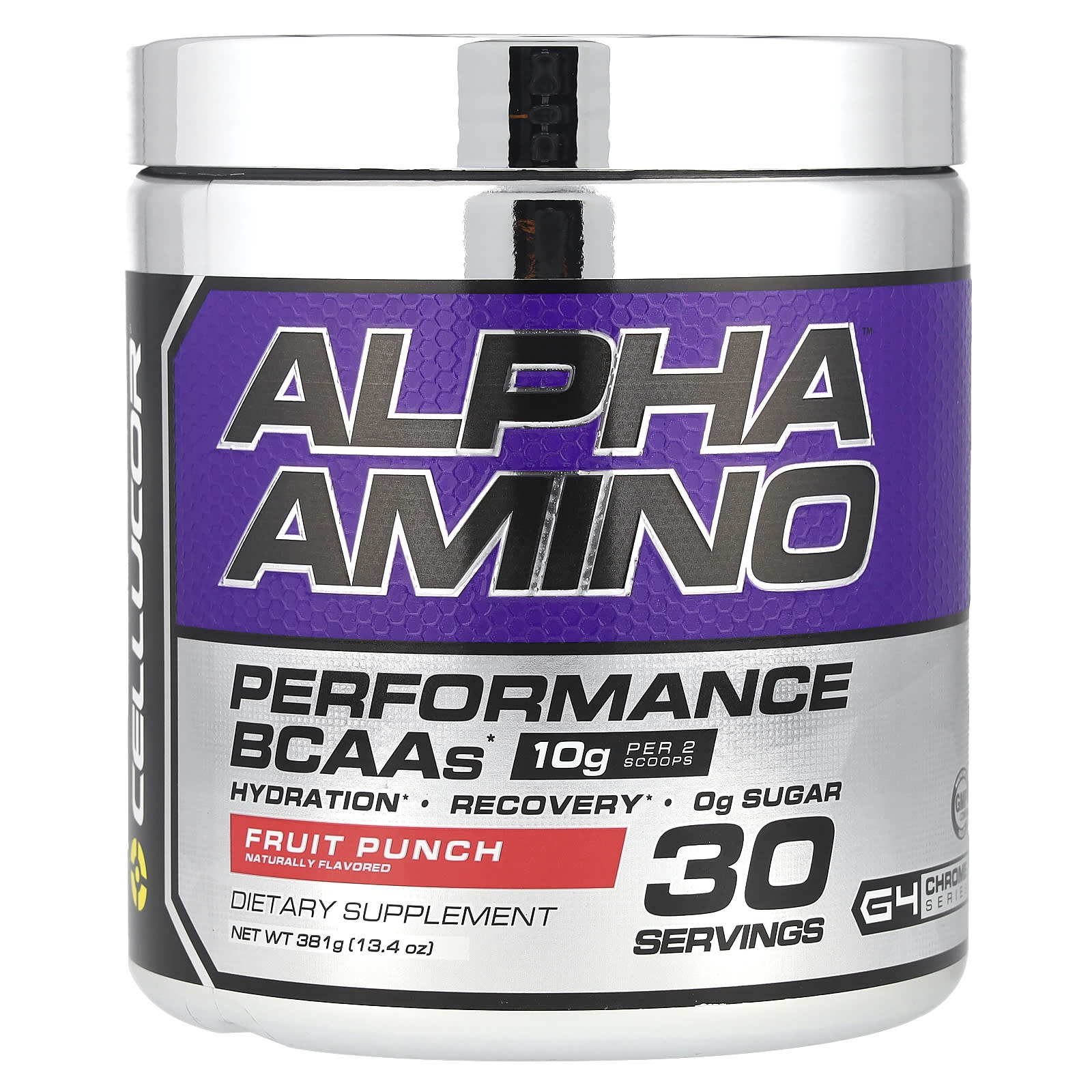 

C4/Cellucor, Alpha Amino, Performance BCAAs, Fruit Punch, 13.4 Oz (381 G)