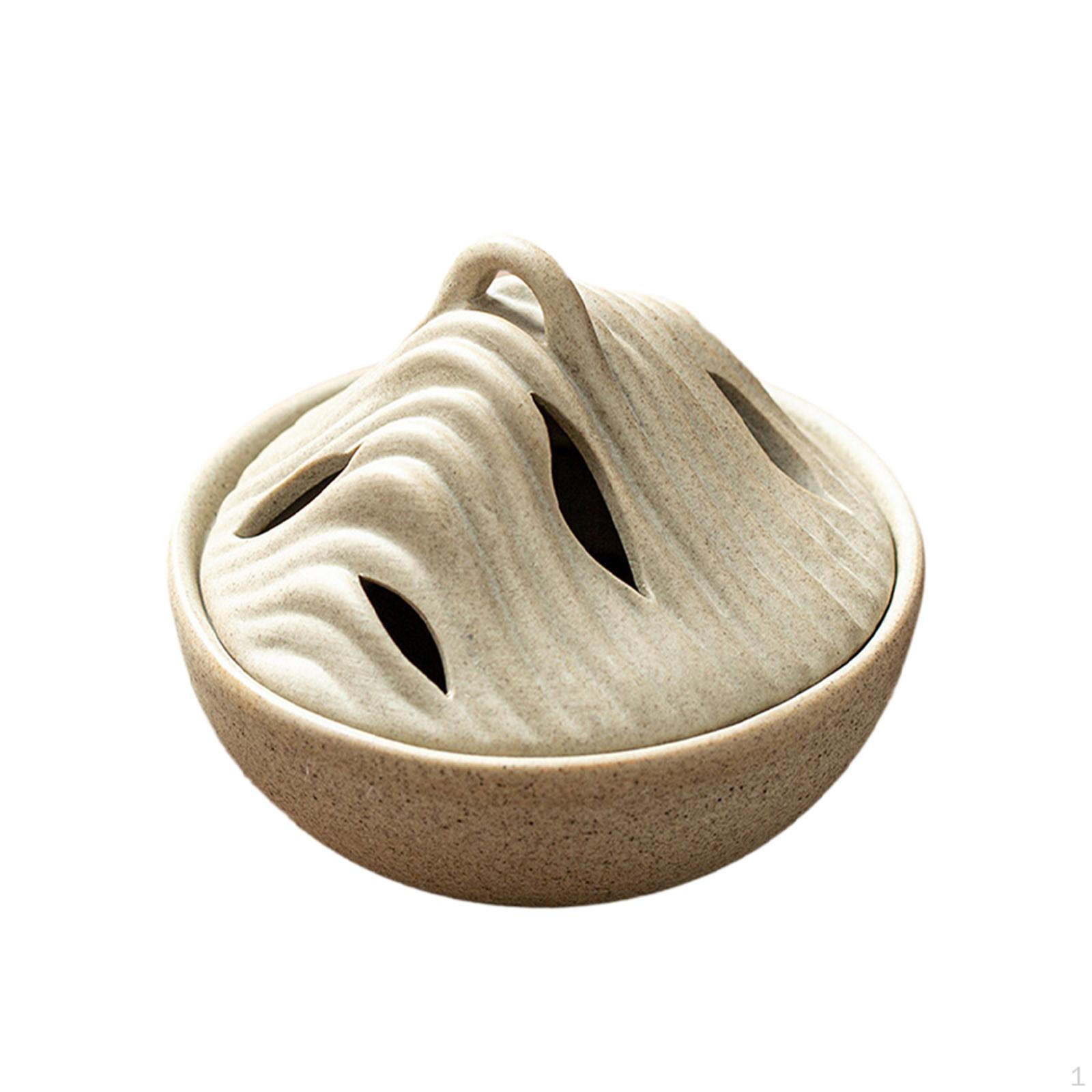 

Подставка для горелки Домашний декор Декоративная спираль Керамическая для офиса Релаксация Настольная медитация Plain Style