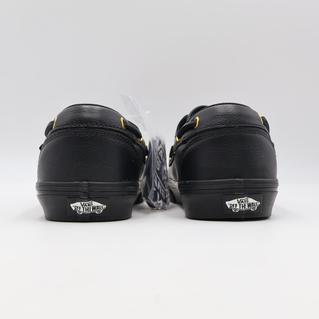 VN000Z11CJK Vans 2 Eyelet Boat Shoe Leather Black (Men's)