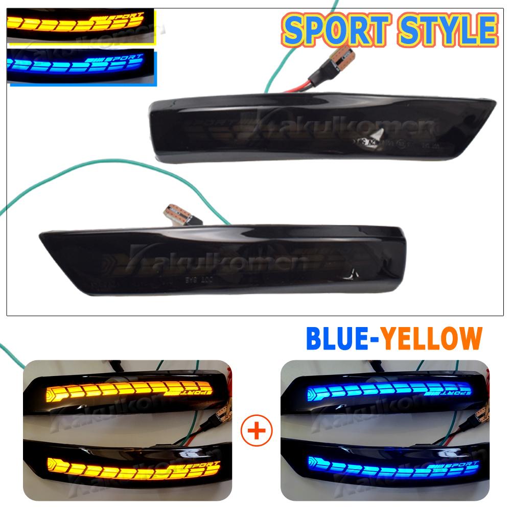Dynamic Turn Signal Light LED Side Rearview Mirror Sequential Indicator Blinker Lamp For Ford Focus 2 3 Mk2 Mk3 Mondeo Mk4 EU