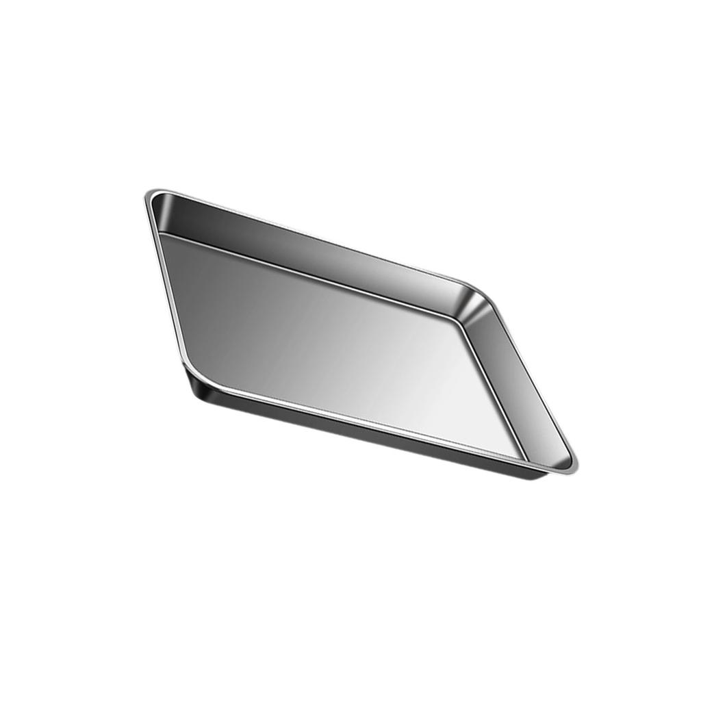 Rustproof Baking Pan For Pastries Household Stainless Steel Barbecue Dish Thickened Rectangular Flat Bottom Tray