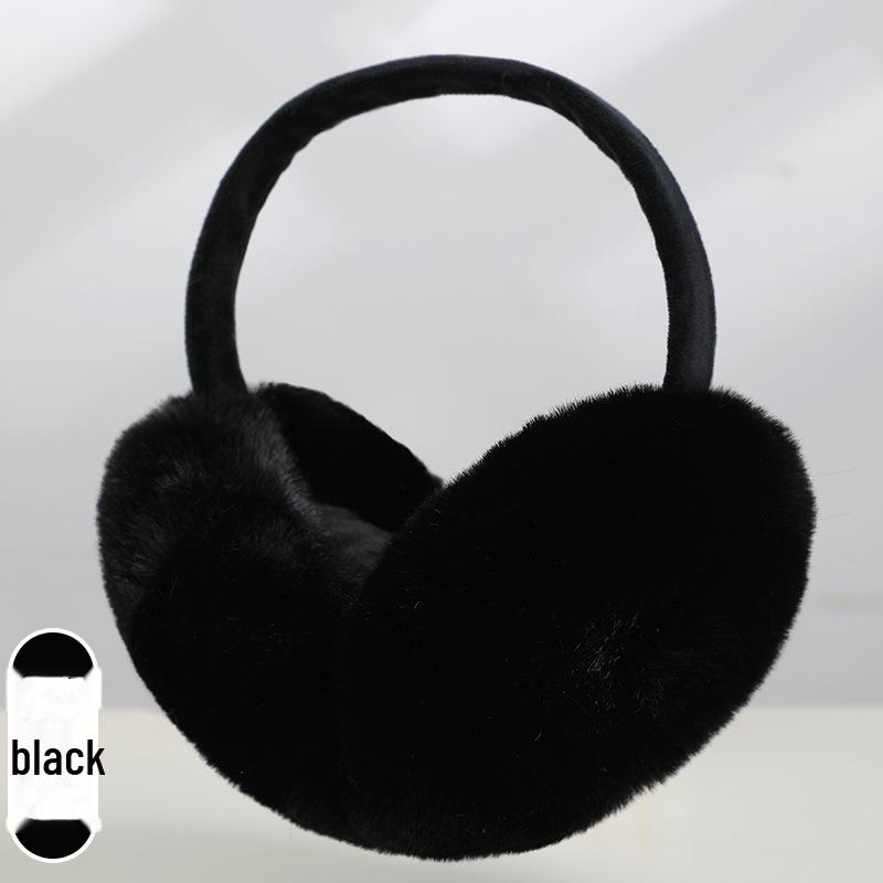 Ruiya Foldable Plush Velvet Earmuffs for Winter - Warm, Cold-Proof, Antifreeze Ear Warmers for Women and Students