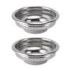 2PCS Portafilter Filter Basket Stainless Steel 1 Cup Coffee Portafilter Basket for 58mm Portafilter
