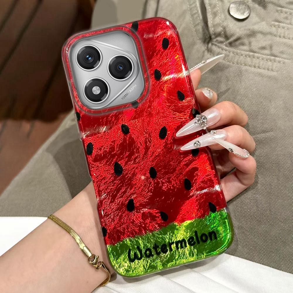 Pouzdro na telefon s melounem a třešněmi pro Honor 400 200 90 Smart Pro Magic7 6 5 70 Lite X9a X9c X8b X8a X8c X7c X7B X6b X6c Kryt