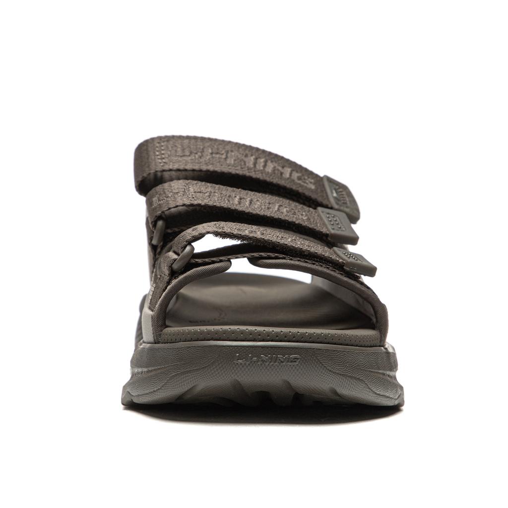 Li-Ning Měkké Coca Ležérní Všestranné Měkké Pohodlné Módní Trendy Sandály Unisex Sandály Hnědá Šedá AGUW009-4