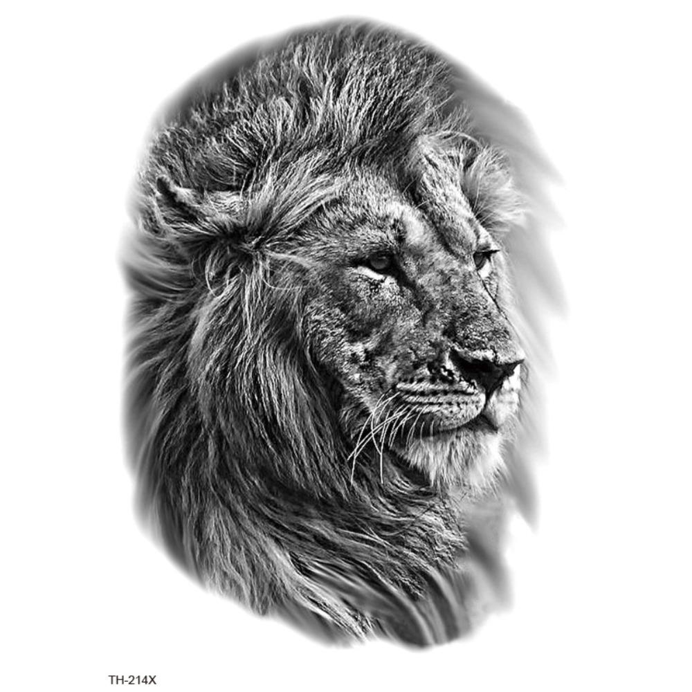 Water Transfer Decals Tiger Lion Wolf Tattoo Stickers Animal Body Art Tattoo  Finger Hand Legs