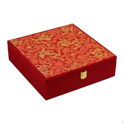 Display Case for Jewelry, Red Holder Wedding Proposals and Anniversaries