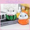 Chaveiro Adorável Mini Hamster de Pelúcia Animal de Pelúcia Macio Pingente de Bolsa Brinquedo Fofo