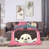 Cute Monchhichis Blankets Coral Fleece Plush Summer  Breathable Super Soft Throw Blanket for Sofa Outdoor Quilt