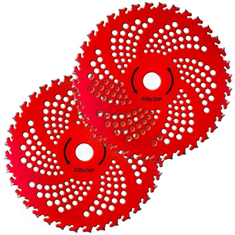 

2 Pc 36T Weed Eater Blades Carbide Tip Brush Cutter Blades for Trimmer Weed Eater Compatible with Husqvarna Stihl Fsx and More