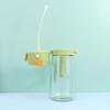 470ml Dual-Use Oil Pot: Side-Opening, Press-Type Spray & Pour Bottle for Kitchen