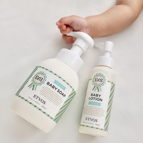 ETVOS Baby Lotion, 120ml, for babies and the whole family, for face and body, formulated with human-type ceramides, preservative-free, additive-free,