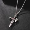 **Men's Stainless Steel Demon-Subduing Vajra Pendant Necklace - Hip Hop Style**
