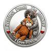 2 Pezzi Moneta Commemorativa Scimmia Doppia?Peluche a Forma di Scimmietta Che Abbraccia, Gettoncino da Collezione, Moneta da Sfida per Supporto Emotivo, Regalo Ispirazionale per