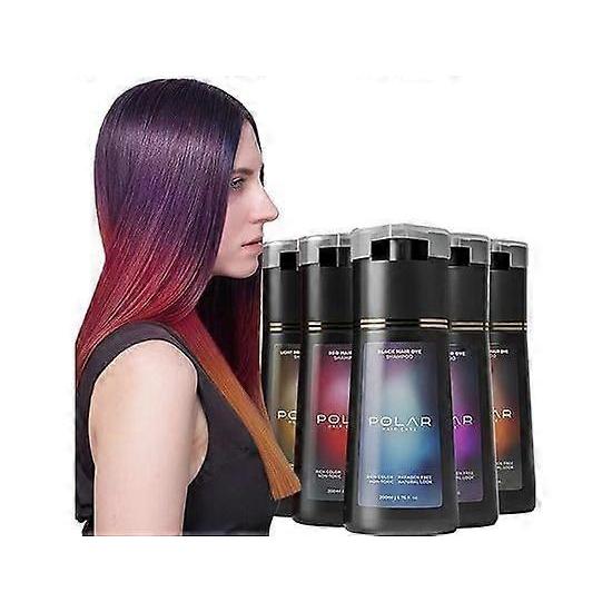 Shampoo Colorante per Capelli, Shampoo Colorante Polare, Shampoo Colorante Istantaneo Polar Haircare, Shampoo Colorante Naturale per Coprire i Capelli Grigi, Adatto per Donne e Uomini