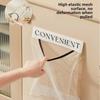 Wall Mount Mesh Storage Bag Garbage Bag Holder Plastic Shopping Bags Dispenser Sundries Bag Net Storage Grocery Bag Organizer