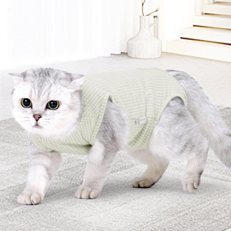Breathable Feline Spay Recovery Suit Post Op Protective Clothing Prevent Lickings Recovery Garment For Pet