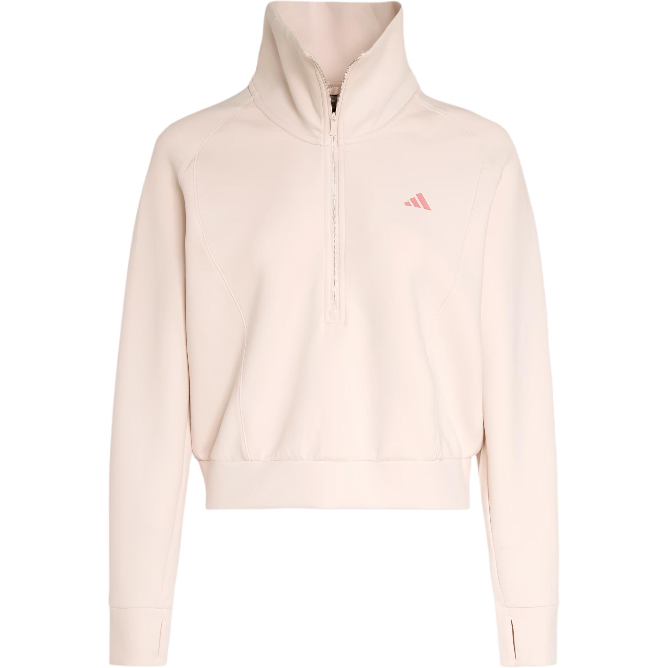 

Adidas FW25 Half Zip Sweatshirt Loose Anti-Static Sports Casual Pullover Long Sleeve Hoodie Women sweatshirt KH0206 2XL