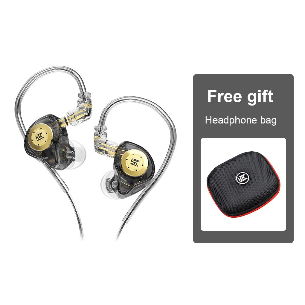KZ EDX PRO Earphone With Earphone Bag 10mm Dual Magnetic Circuit Dynamic Drive HIFI Music Earbud Sport Noise Cancelling Headset